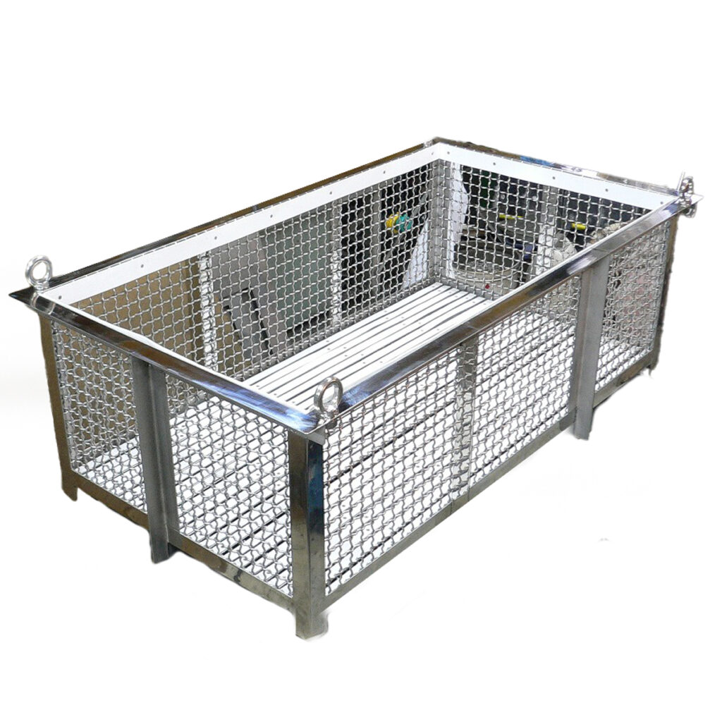 食品加工メーカー向けチーズ洗浄かご